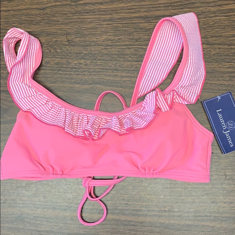 Lauren James small ruffle bikini top